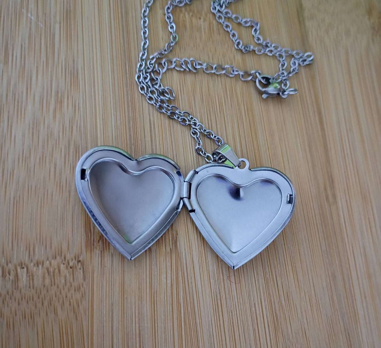 Stainless Steel Heart Locket Necklace
