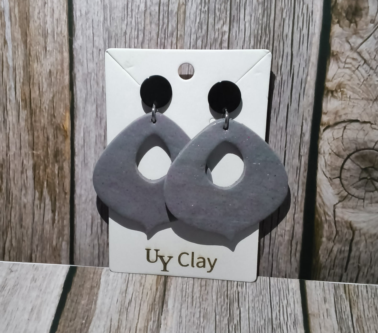 Minimalist Marbled Tear Drop Statement Earrings — Sensitive Skin Safe