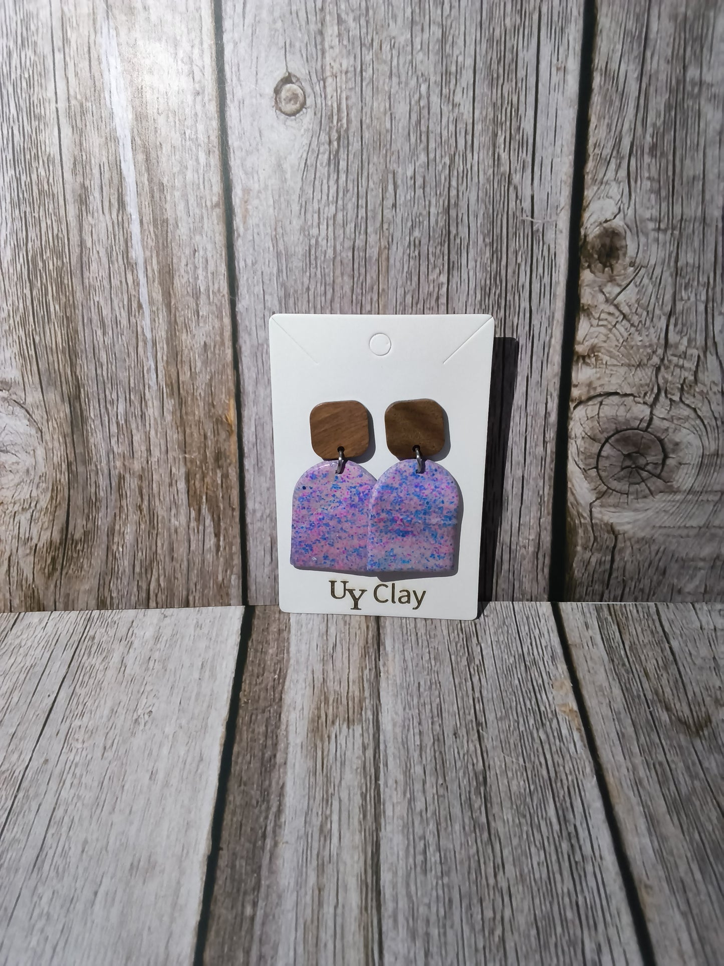 Earthy Pastel Arch Statement Earrings — Sensitive Skin Safe