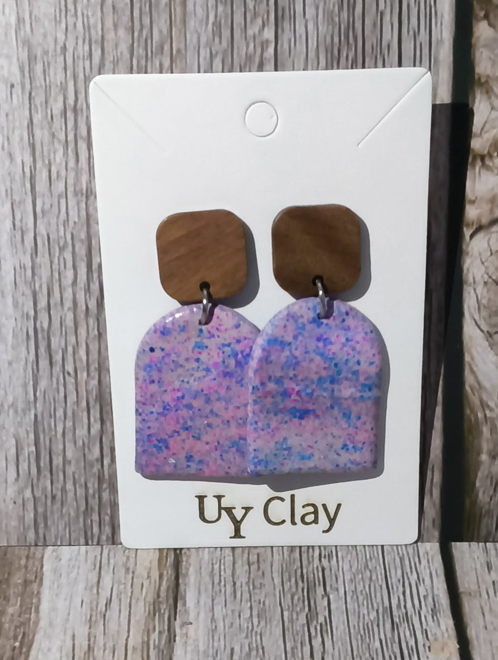 Earthy Pastel Arch Statement Earrings — Sensitive Skin Safe