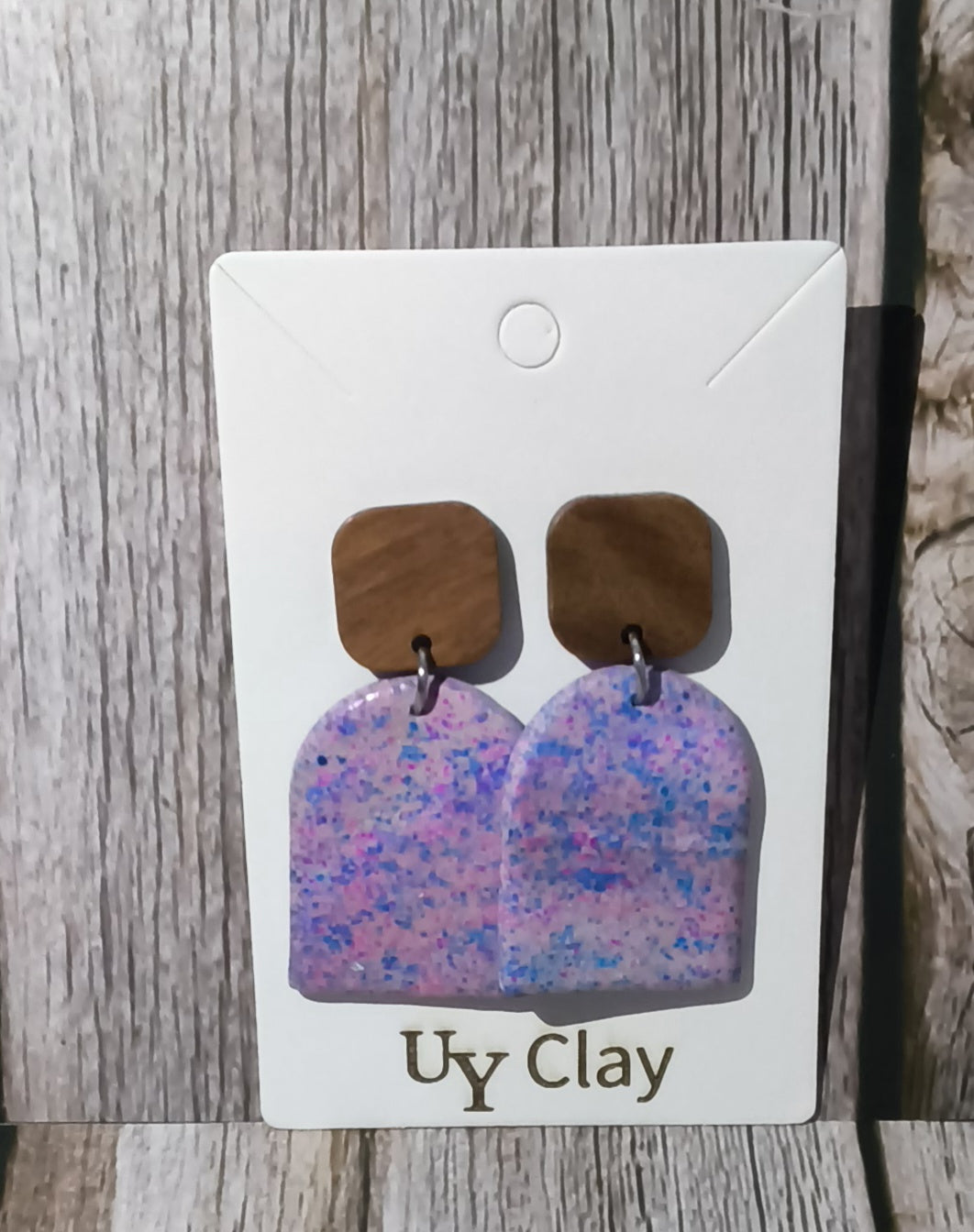 Earthy Pastel Arch Statement Earrings — Sensitive Skin Safe