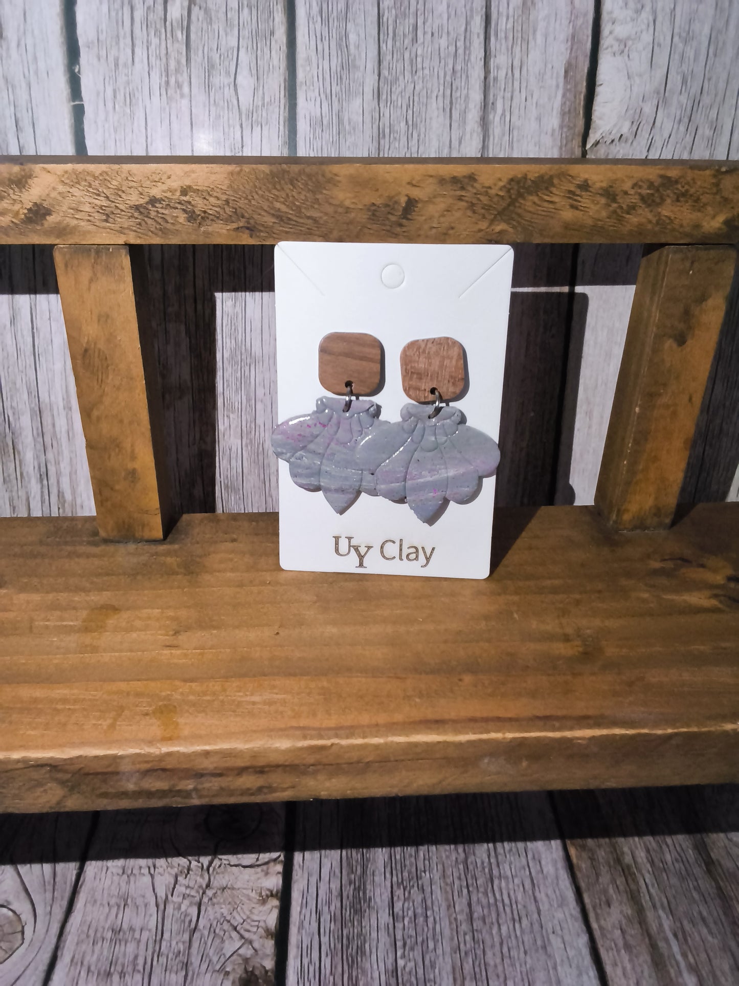 Boho Textured Scallop Statement Earrings — Sensitive Skin Safe