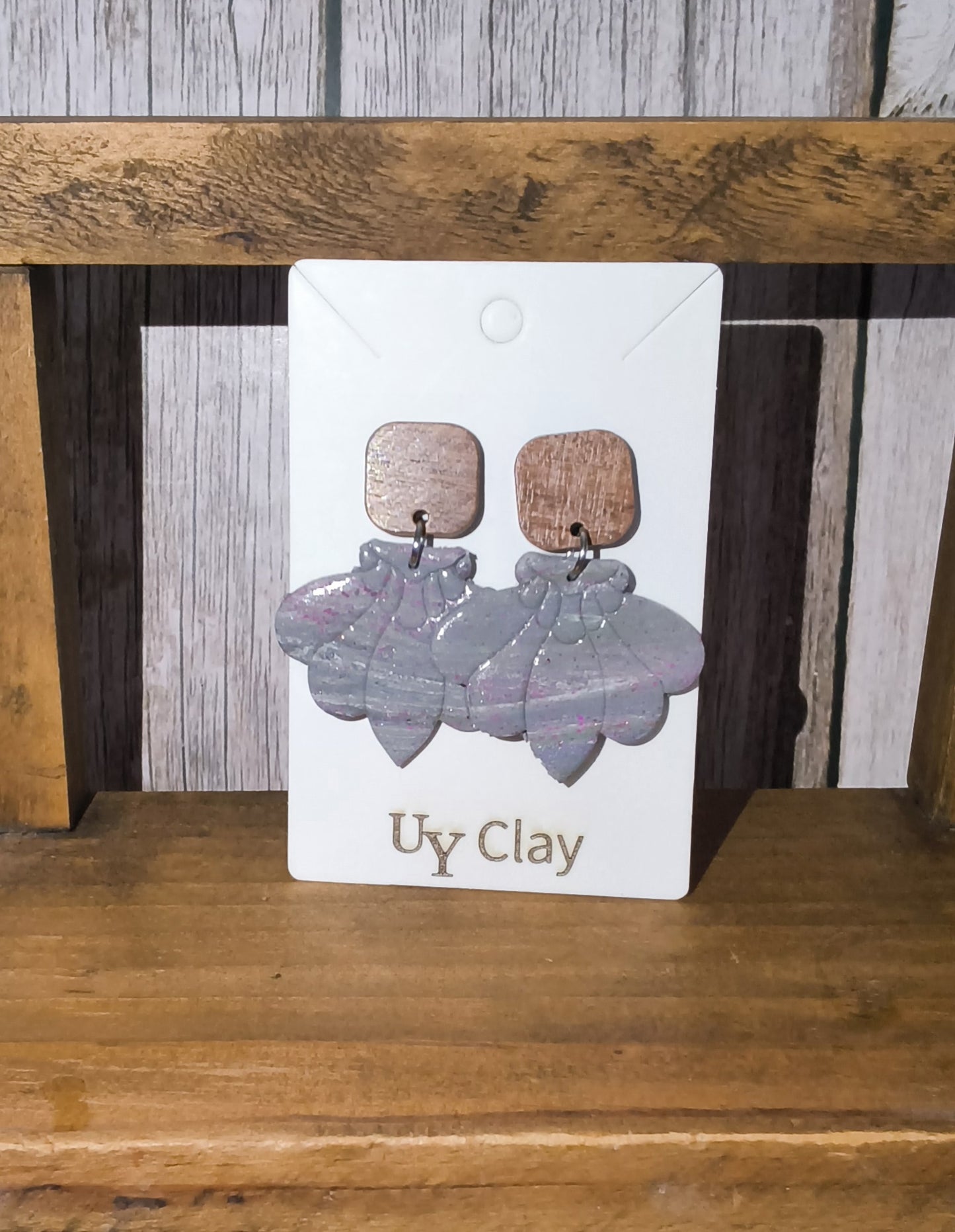 Boho Textured Scallop Statement Earrings — Sensitive Skin Safe