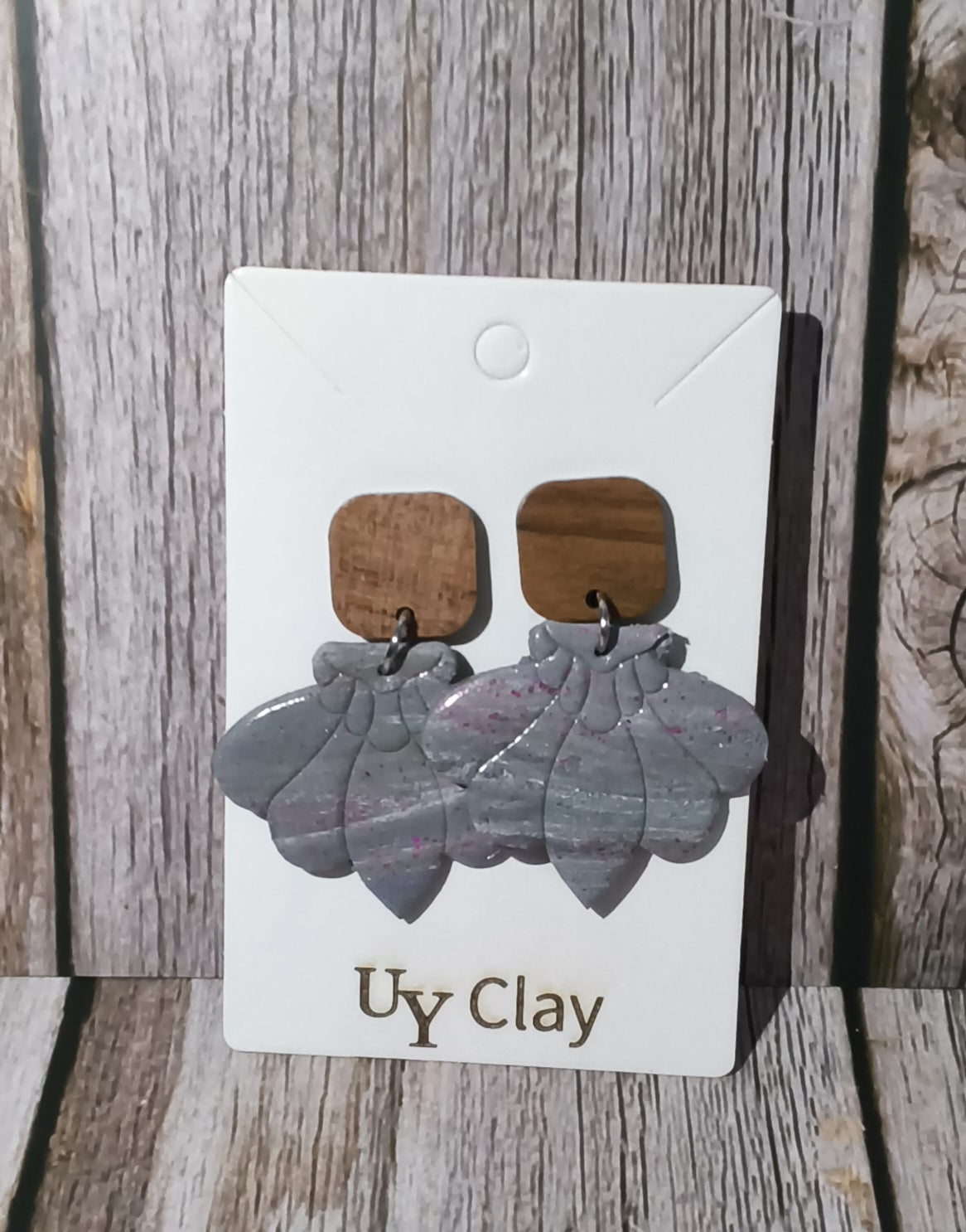 Boho Textured Scallop Statement Earrings — Sensitive Skin Safe