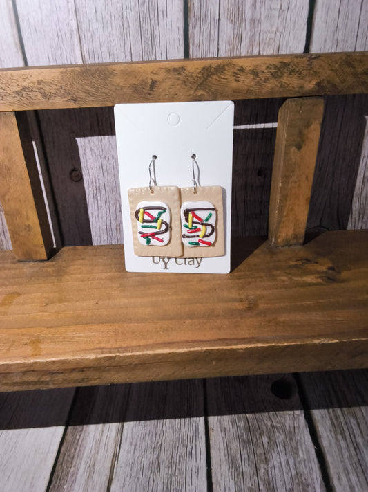 Hot Fudge Sundae Toaster Pastry Earrings
