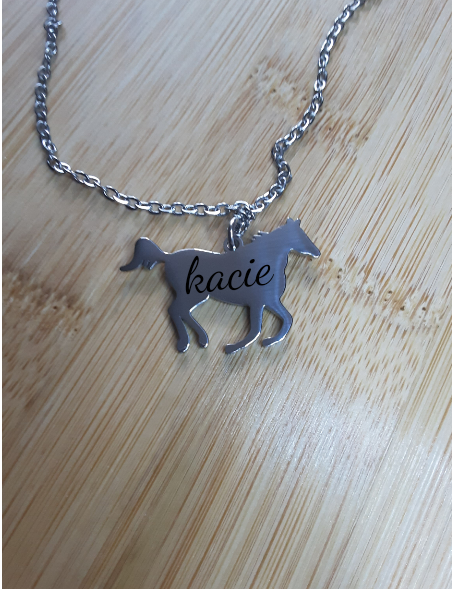 Personalized Horse Necklace