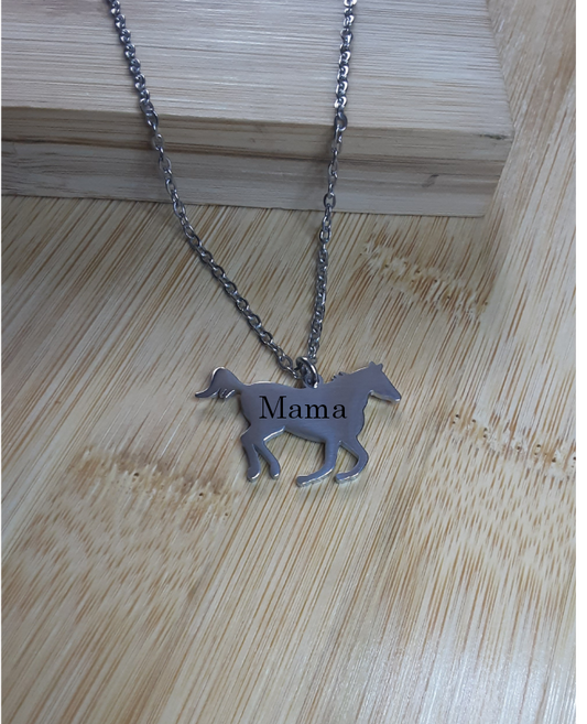 Personalized Horse Necklace